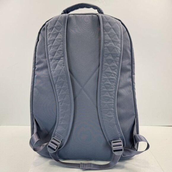 Vera Bradley Essential Large Backpack Gray Quilted Polka Dot Lining Zip Pockets - Picture 3 of 16